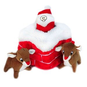Plush Interactive Santa's Chimney Dog Toy